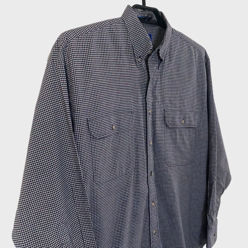 Pendleton Button-Down Shirt Green Micro Check Men… - image 4